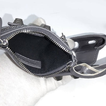 Balenciaga Luca Golle Shoulder Bag Leather Gray