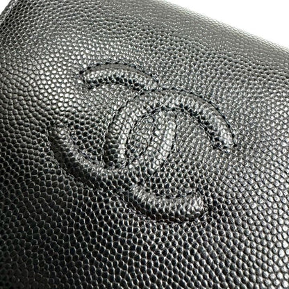 Chanel Small Flap Wallet Caviar Leather Black