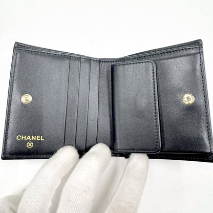 Chanel Small Flap Wallet Caviar Leather Black