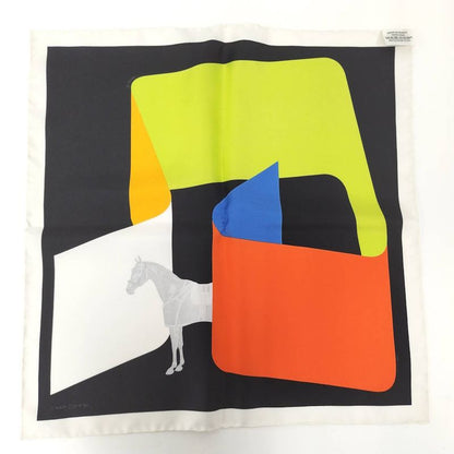 Hermes Carre 42 Hose Multicolor Serpentine Pierre Chien Pawn Silk Scarf