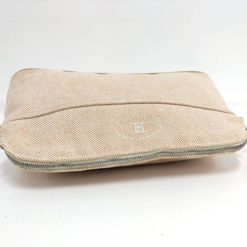 Hermes Bolide Pouch MM 25 Toile Ash Natural