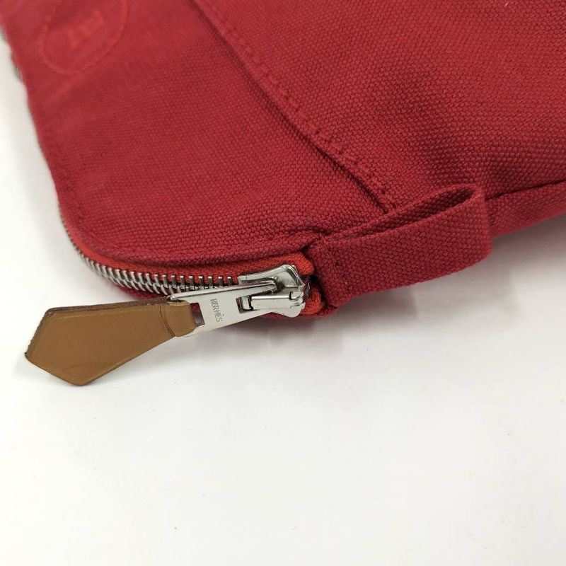 Hermes Bolide Pouch Mini 20 Canvas Red