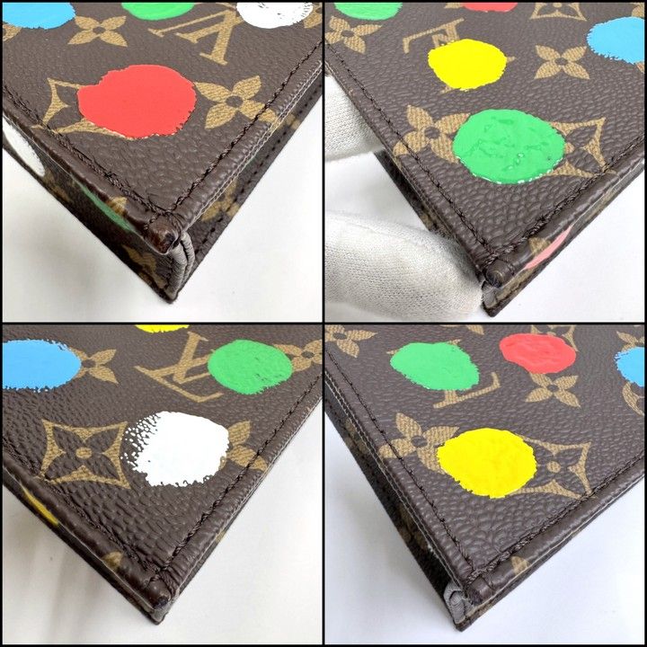 Louis Vuitton Yayoi Kusama Petite Sac Plat Handbag Monogram
