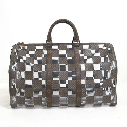 Louis Vuitton Keepall Bandouliere 50 Boston Bag Monogram Chess Brown
