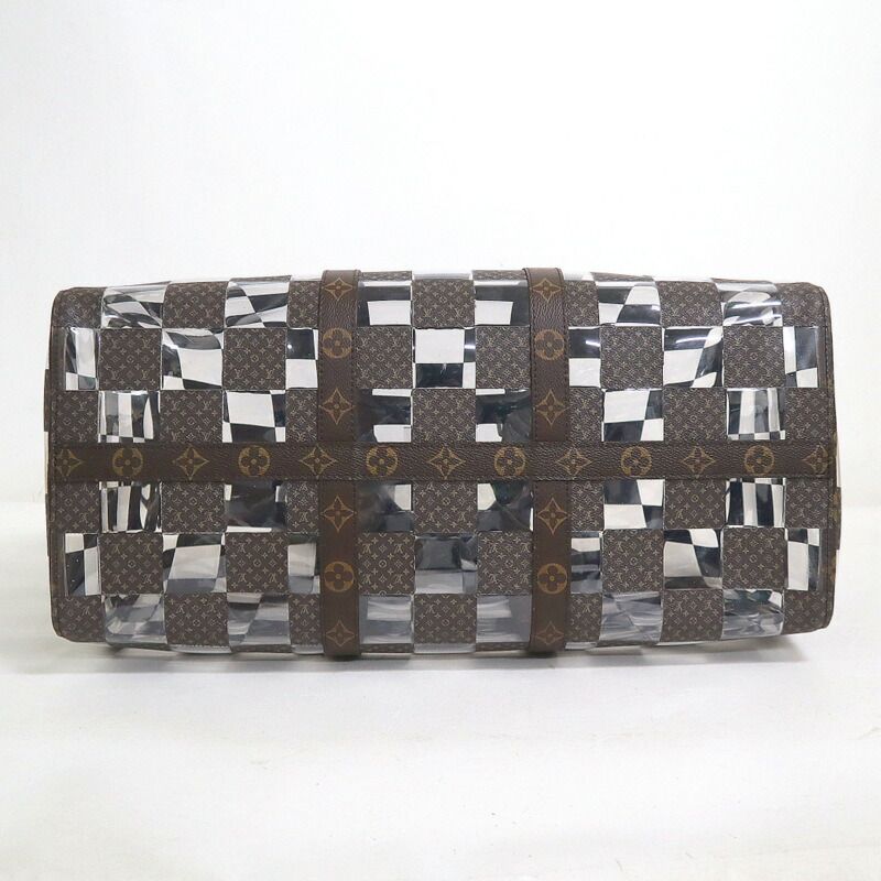 Louis Vuitton Keepall Bandouliere 50 Boston Bag Monogram Chess Brown
