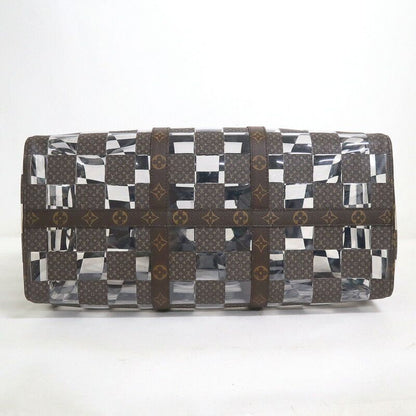 Louis Vuitton Keepall Bandouliere 50 Boston Bag Monogram Chess Brown