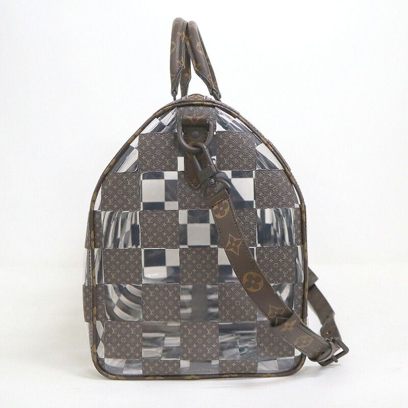 Louis Vuitton Keepall Bandouliere 50 Boston Bag Monogram Chess Brown