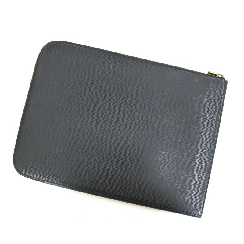 Louis Vuitton Posh Documan Clutch Epi Noir Black