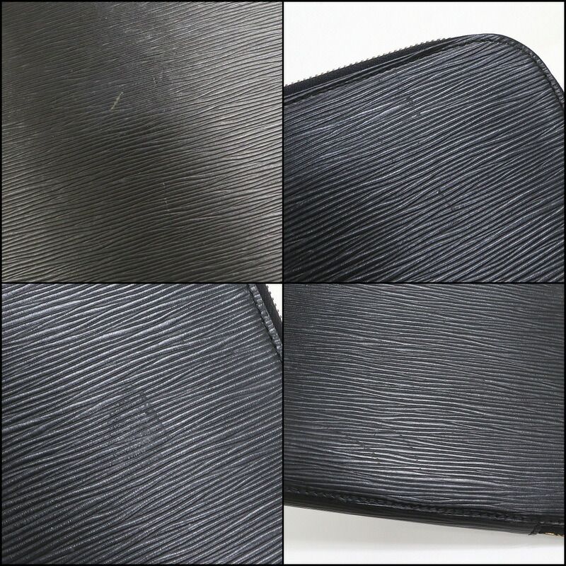 Louis Vuitton Posh Documan Clutch Epi Noir Black