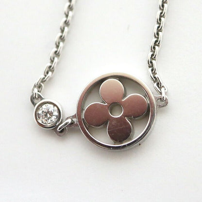 Louis Vuitton Pendentif Necklace Monogram Idylle White Gold