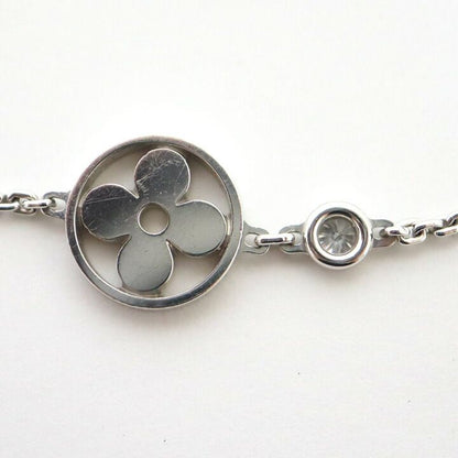 Louis Vuitton Pendentif Necklace Monogram Idylle White Gold