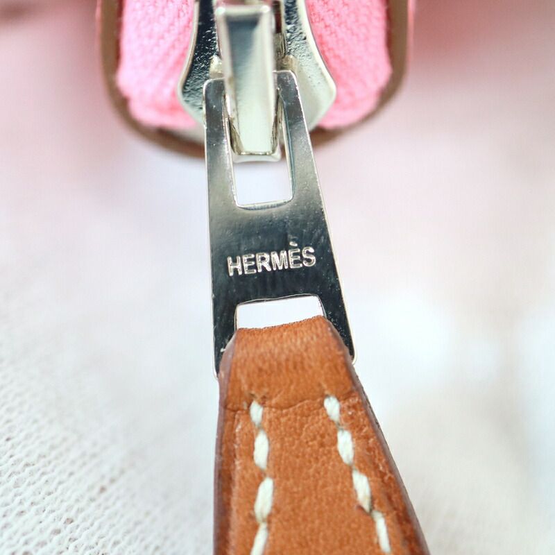 Hermes Azap Long Silk in Wallet Epsom Rose Confetti Silver Y-engraved