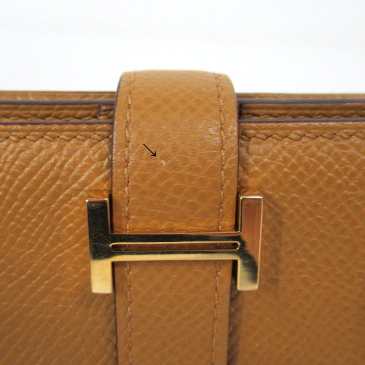 Hermes Bearn Souffle Wallet Veau Epsom Sesame Gold
