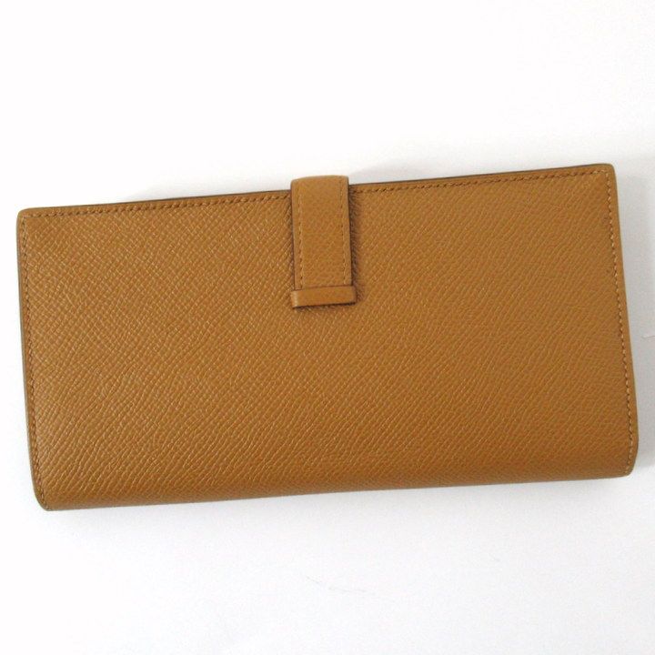 Hermes Bearn Souffle Wallet Veau Epsom Sesame Gold