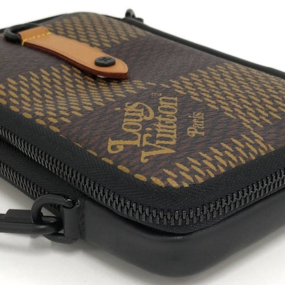 Louis Vuitton Double Phone Pouch Collaboration Shoulder Bag Damier Giant
