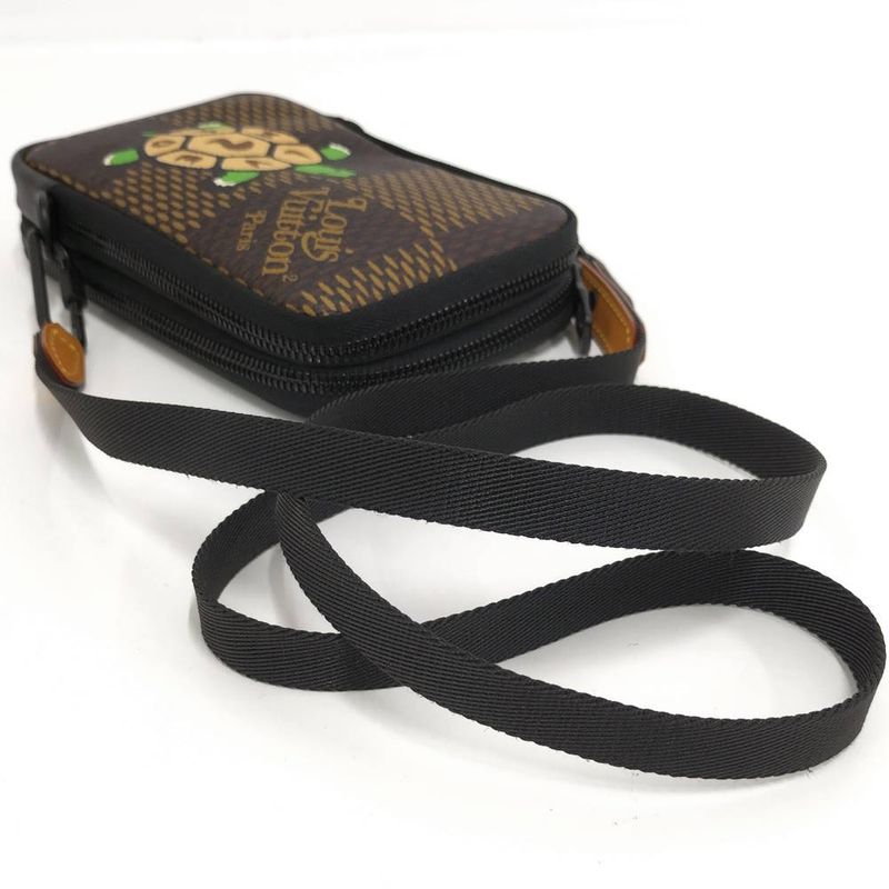 Louis Vuitton Double Phone Pouch Collaboration Shoulder Bag Damier Giant