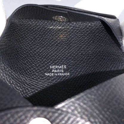 Hermes Bastia Epsom Coin Case Leather Black