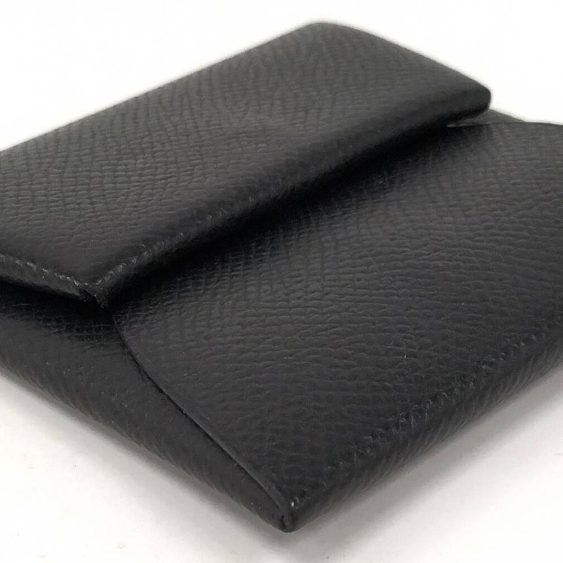 Hermes Bastia Epsom Coin Case Leather Black