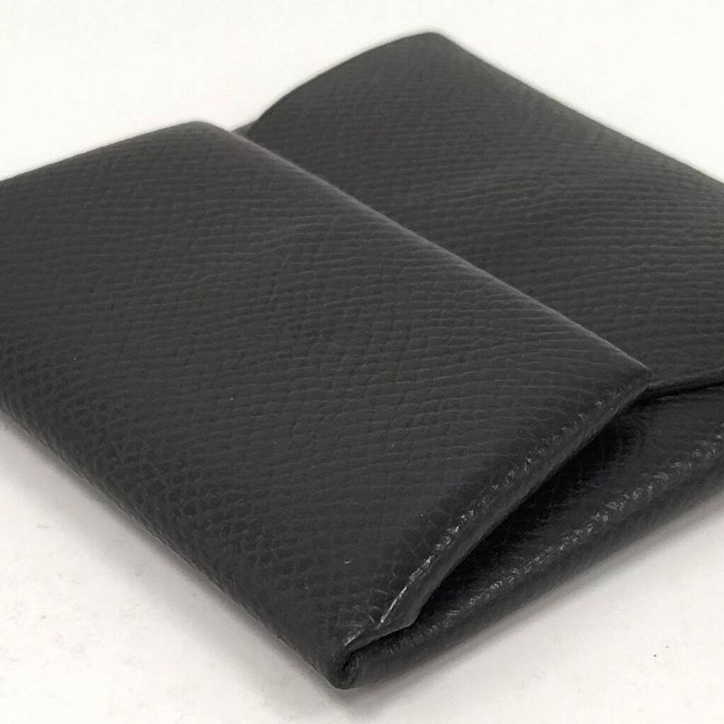 Hermes Bastia Epsom Coin Case Leather Black