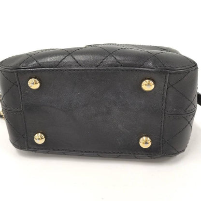 Chanel Camera Shoulder Bag CC Quilted Lambskin Leather Black
