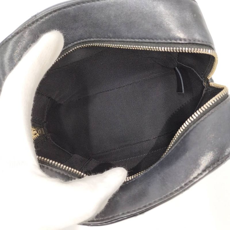 Chanel Camera Shoulder Bag CC Quilted Lambskin Leather Black