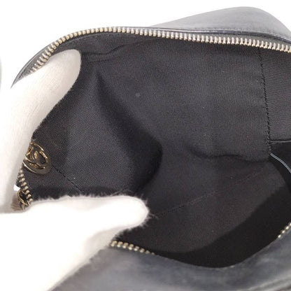 Chanel Camera Shoulder Bag CC Quilted Lambskin Leather Black