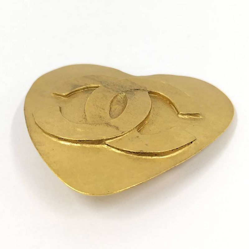 Chanel Brooch CC Gold