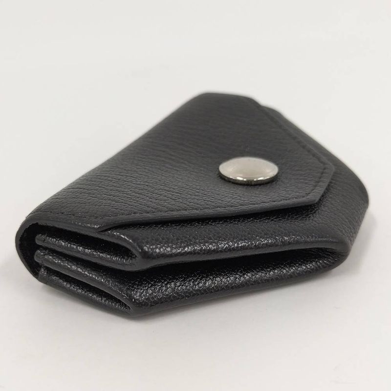 Hermes Levain Quatre Coin Case Black Chevre