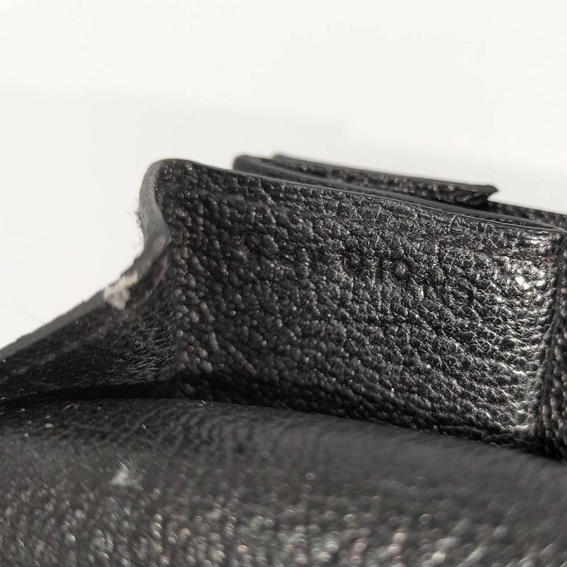 Hermes Levain Quatre Coin Case Black Chevre