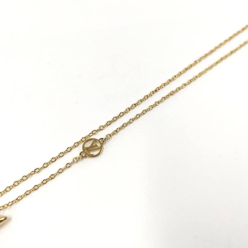 Louis Vuitton Collier Necklace Plated Gold