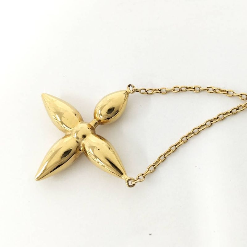 Louis Vuitton Collier Necklace Plated Gold