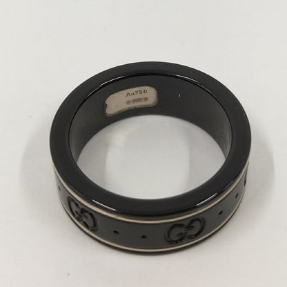 Gucci Icon Ring Ceramic Metal 18k White Gold