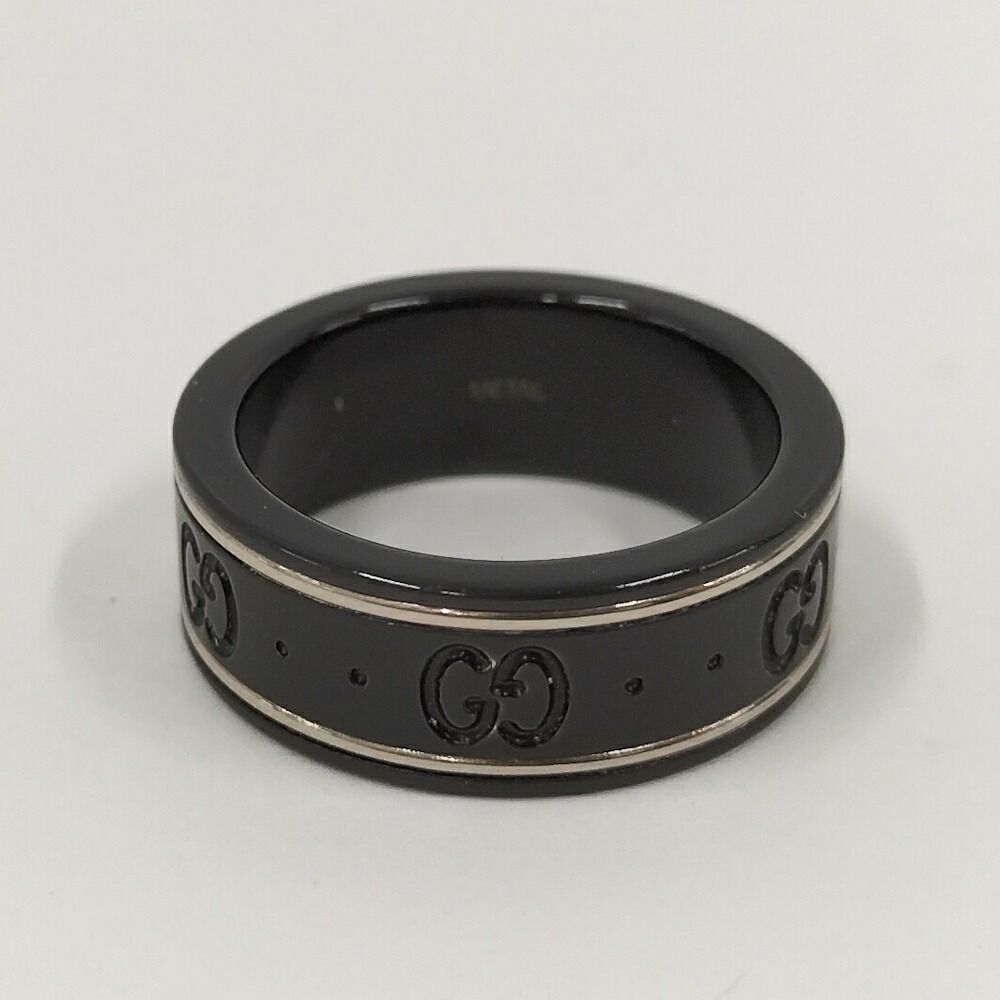 Gucci Icon Ring Ceramic Metal 18k White Gold