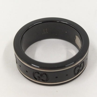 Gucci Icon Ring Ceramic Metal 18k White Gold