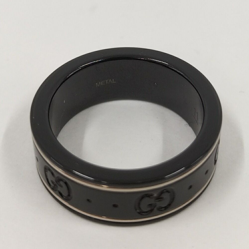 Gucci Icon Ring Ceramic Metal 18k White Gold
