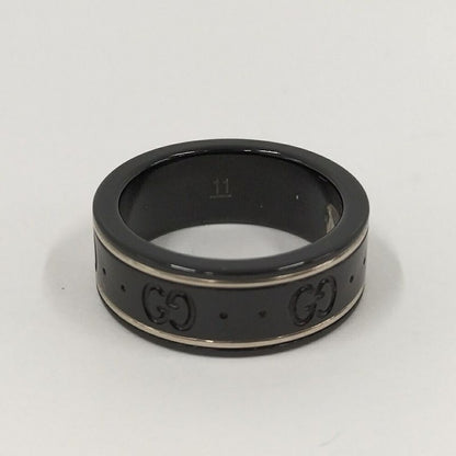 Gucci Icon Ring Ceramic Metal 18k White Gold