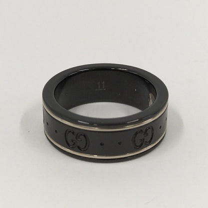 Gucci Icon Ring Ceramic Metal 18k White Gold