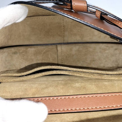 Loewe Gate Dual Mini Shoulder Bag Leather Camel