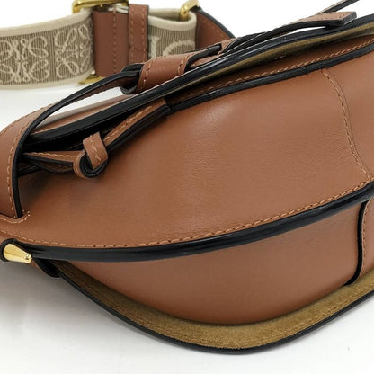 Loewe Gate Dual Mini Shoulder Bag Leather Camel