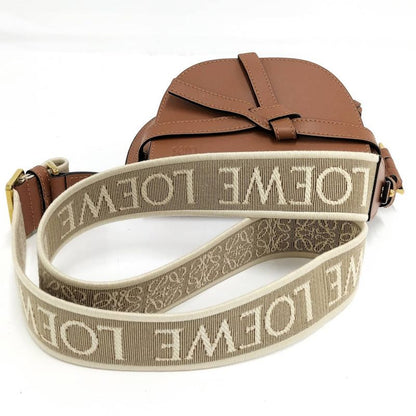 Loewe Gate Dual Mini Shoulder Bag Leather Camel