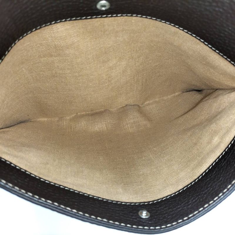 Fendi Selleria Shoulder Bag Leather Brown