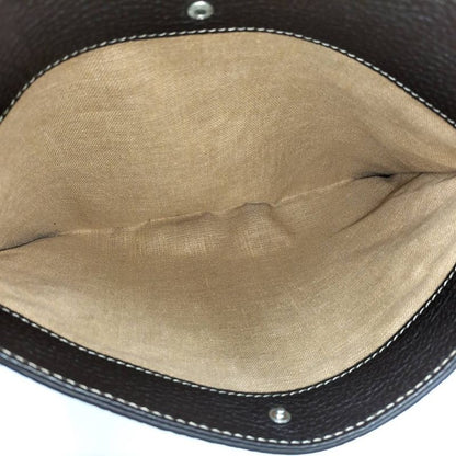 Fendi Selleria Shoulder Bag Leather Brown