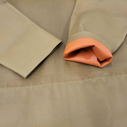 Bottega Veneta Drawstring Coat 'caramel' Spring Limited Edition Leather Cotton
