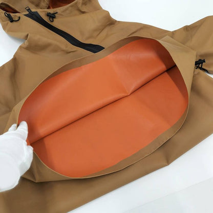 Bottega Veneta Drawstring Coat 'caramel' Spring Limited Edition Leather Cotton