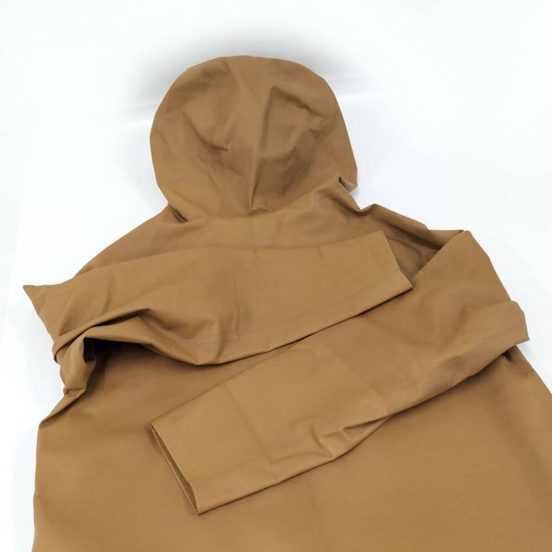 Bottega Veneta Drawstring Coat 'caramel' Spring Limited Edition Leather Cotton