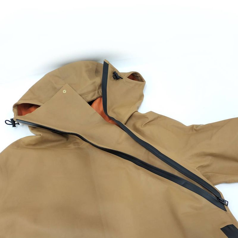 Bottega Veneta Drawstring Coat 'caramel' Spring Limited Edition Leather Cotton