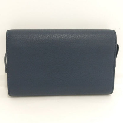 Balenciaga Paper Mani Bifold Wallet Leather Navy
