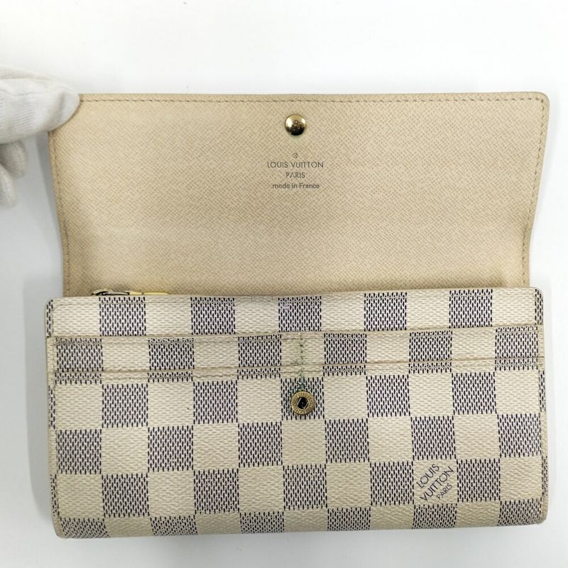 Louis Vuitton Portefeuille Sarah Bifold Wallet Damier Azur