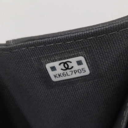 Chanel Classic Small Flap Wallet Trifold Quilted Gray