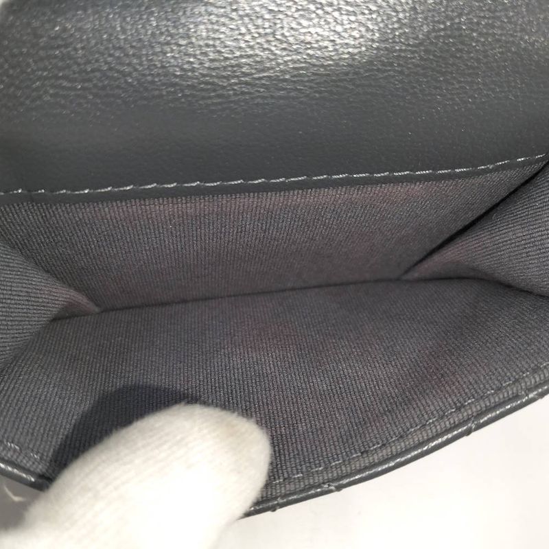 Chanel Classic Small Flap Wallet Trifold Quilted Gray